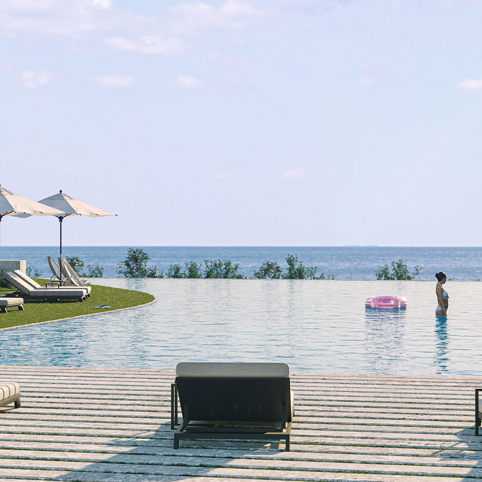 Empreendimento Villa Unika | Piscina vista