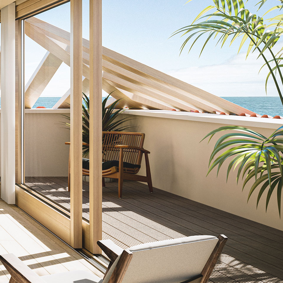 Empreendimento Villa Unika | quarto - varanda